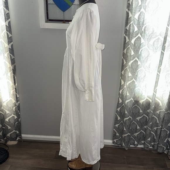 Sing & Smile Vintage 100% Cotton Maxi Dress SZ Medium - Picture 7 of 15